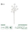 GloboStar® Artificial Garden COTTON BRANCH 20569 Τεχνητό Διακοσμητικό Κλαδί Βαμβάκι Μ30 x Π6 x Υ80 cm